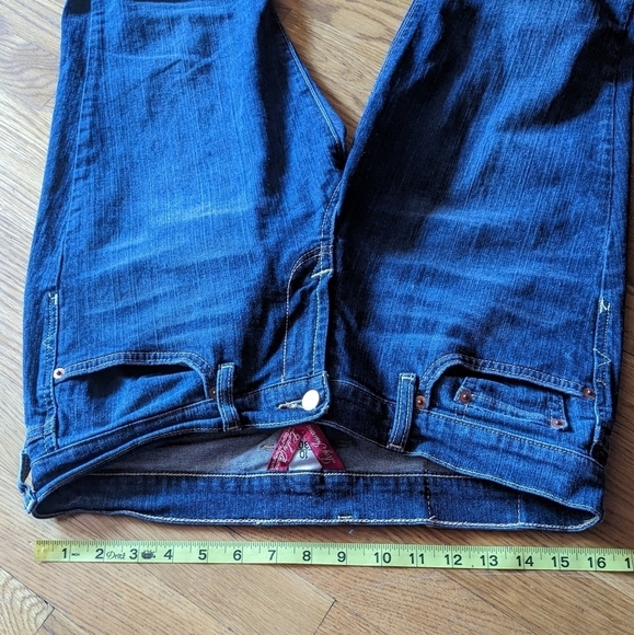 Lucky Brand Size 10 x 30" Length Blue Denim Flare Leg Jeans - Picture 8 of 9
